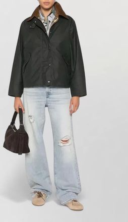 Haikure denim distressed wide-leg jeans