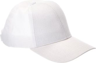 Vince Embroidered Linen Baseball Cap