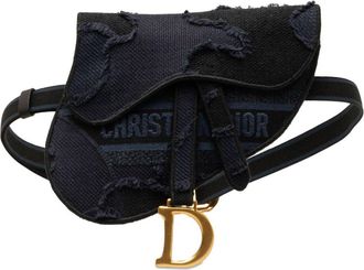 Dior 2020 Camouflage Saddle belt bag - women - Canvas - One Size - Blue