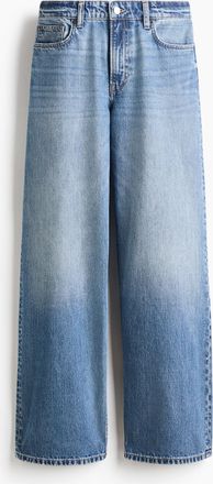 H&M Baggy Regular Waist Jeans - Helles Denimblau