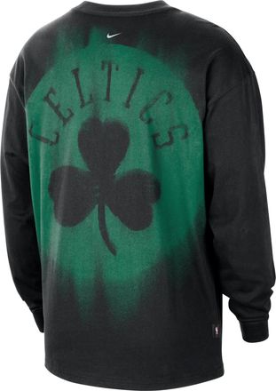 Nike Boston Celtics Standard Issue Nike Mens Dri-FIT Long-Sleeve Basketball Top in Black | II5739-010