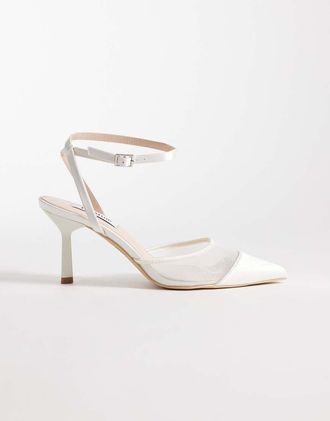 Be Mine Taylor - Scarpe con tacco in rete color avorio-Bianco