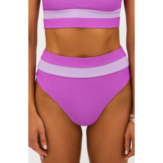 Beach Riot Heidi High Rise Bikini Bottoms in Lavender at Nordstrom Rack, Size X-Small