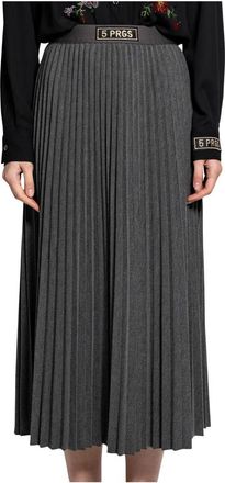 5 Progress 17110 Midi Rok - Dames - Midirokken - Grijs - M - Rokken