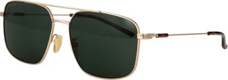 Gucci Mens Sunglasses Gg2096sa Gold Metal Frame