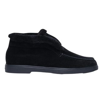 Santoni Desert Boot - female - Santoni - Winter Boots - Black - 6 1/2 UK - Shoes