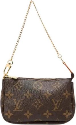Louis Vuitton Pre-owned Mini Pochette Accessoires - Dames - Vintage Mini Tas - Bruin - ONE Size - Vintage