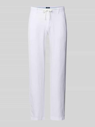 Mc Neal Leinenhose mit Tunnelzug und Ges&auml;&szlig;taschen in Weiss, Gr&ouml;&szlig;e XS