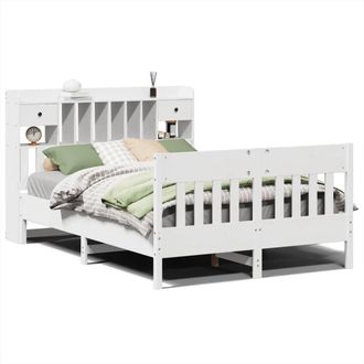 Berkfield Home Bed Frame without Mattress White 160x200 cm Solid Wood Pine