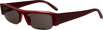 Miu Miu Womens Sunglasses Opal Burgundy Acetate