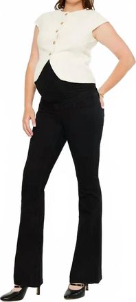 Kancan Diana Maternity Flare Jeans In Black
