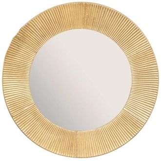 Atmosphera Atmosphera - Espejo Milda Metal - Oro - D90 Cm Cr&eacute;ateur DInt&eacute;rieur