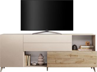 Inosign Sideboard »Monaco in Breite 241 cm, Anrichte mit Tür, Klappe und 2 Schubkästen« Stauraumschrank - sanftes Schliessen, edles Design, viel Platz