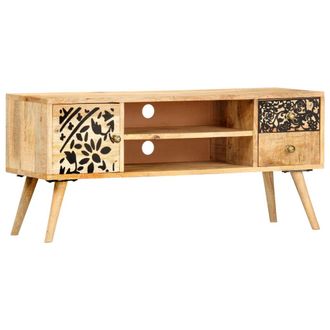 vidaXL Mueble De Tv De Madera Maciza De Mango 100x30x45 Cm Vidaxl