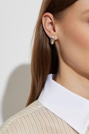Bottega Veneta Silver Earrings, Womens, Silver