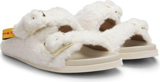 BOSS x Steiff teddy slides