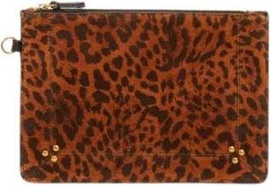 Jerome Dreyfuss Popoche M - Dames - Clutches - Bruin - ONE Size - Katoen - Tassen