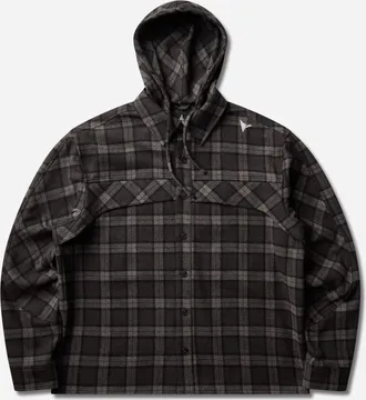 Roa Men s Logger Wool Check Long Sleeve Shirt Anthracite