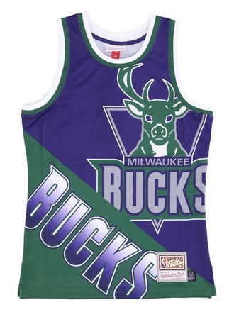 Mitchell & Ness Big Face NBA Milwaukee Bucks tank top - Purple