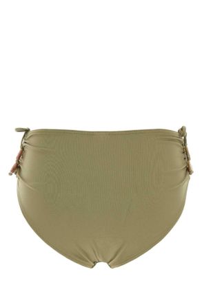 Eres Womens Sage Green Stretch Nylon Christie Bikini Bottom Alligator Exterior: Elastane Costumi Da Bagno Swimwear