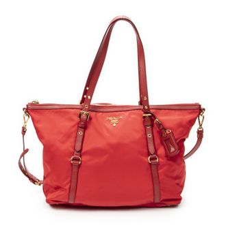 Prada Convertible Zip Tote schoudertas