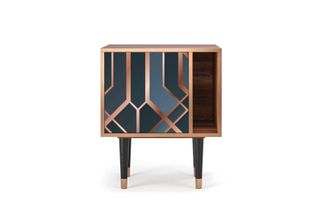 StoryZ Mesita de noche azul-verde 1 puerta L 58 cm