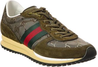 Gucci Re-Motion Gg Canvas & Suede Sneaker