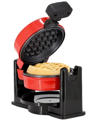 MegaChef Round Electric Flip 5In Belgian Waffle Maker