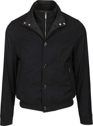 Moorer Double-collar Bomber Jacket - male - Moorer - Light Jackets - Blue - 3XL - Jackets