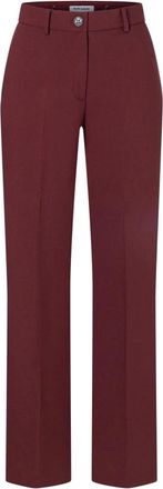 More & More Wijde broek - Dames - Wijde Broeken - Rood - 2XL - Broeken