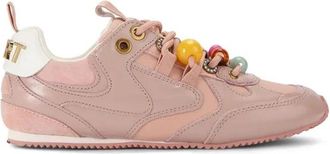 Kurt Geiger Kurt Bead Slim Runner - Dames - Sneakers - Roze - 37 EU - Leer - Schoenen