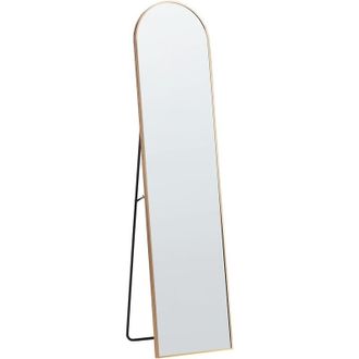 Beliani Standing Mirror BAGNOLET 150 cm Metal Gold