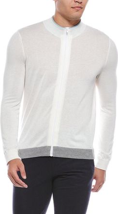 Autumn Cashmere Cotton By Autumn Cashmere Special Thread Cashmere-Blend Mock Neck Cardigan