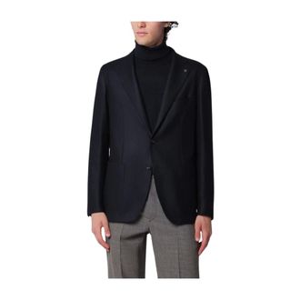 Tagliatore Heren, Jassen, Blauw, Maat: M Leer