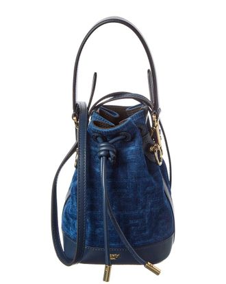 Fendi Fendi Mon Tresor Mini Leather Bucket Bag