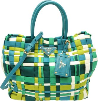 Prada Multi-Color Nylon Tote Bag (Pre-Owned)