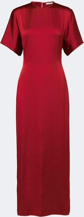 FFORME Imogen gathered satin maxi dress