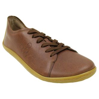 Vivobarefoot Addis Leather Mens Low Top Trainers - Brown - Size:UK 11