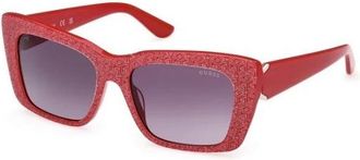 Guess Sunglasses, female, Red, 55 MM, Gu7890 Sunglasses