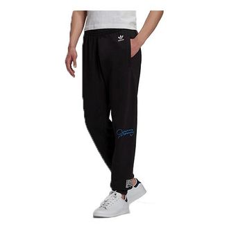 adidas Mens adidas originals Embroidered Logo Sports Pants/Trousers/Joggers Black H13505