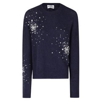Des_Phemmes DES Phemmes - Alpaca Pullover - Dames - Truien - Blauw - Maat: S Polyamide