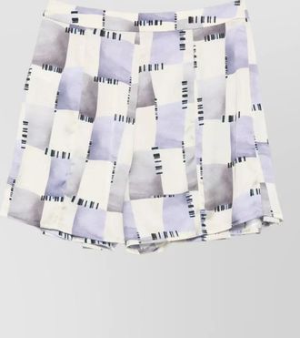Emporio Armani printed pleated skirt