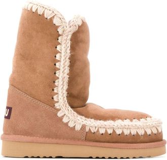 Mou Roze Eskimo Laarzen - Dames - Winterlaarzen - Bruin - 40 EU - Schoenen