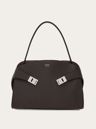 Ferragamo Women Hug soft shoulder bag (M) Brown