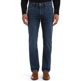 34 Heritage Courage Straight Leg Stretch Organic Cotton Jeans in Deep Brushed Organic at Nordstrom Rack, Size 32 X 32