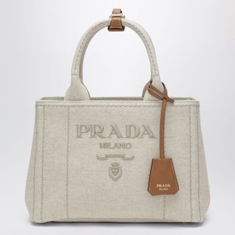 Prada Jardini&egrave;re small bag in linen blend