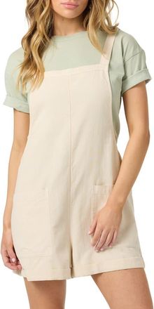O'Neill Summerlin 2 Cotton & Linen Shortalls in Tapioca at Nordstrom, Size Xx-Large