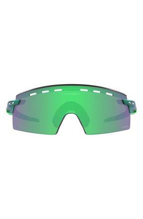 Oakley Encoder Strike Vented 136mm Prizm Rimless Wrap Shield Sunglasses in Green at Nordstrom