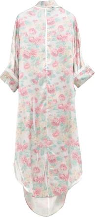 Acne Studios Floral Printed Shirt Dress - Dames - Casual kleedjes - Veelkleurig - XS - Kleedjes