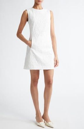 Giambattista Valli Floral Lace Shift Minidress in White at Nordstrom Rack, Size 6 Us / 42 It
